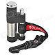 Outdoor Metal Wind Resistant Butane Jet Lighter - Black + Silver