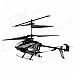 Rechargeable 3-CH Move Motion IR R/C Helicopter w/ Gyroscope - Black + Silver