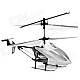 Rechargeable 3-CH Move Motion IR R/C Helicopter w/ Gyroscope - Black + White + Silver