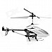 Rechargeable 3-CH Move Motion IR R/C Helicopter w/ Gyroscope - Black + White + Silver