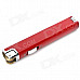 Strip Shaped Stainless Steel Butane Lighter - Red