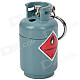 Creative Gas Tank Style Butane Gas Lighter - Grey Blue