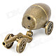 Vintage Cannon Wine Bucket Cart Style Butane Lighter - Bronze