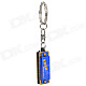 Mini 4-Hole 8-Tone Harmonica with Keychain - Blue