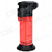 Desk Table Windproof Butane Torch Lighter with Safety Locking Switch - Red + Black