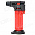 Desk Table Windproof Butane Torch Lighter with Safety Locking Switch - Red + Black