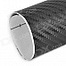 Woven Pattern 3D Carbon Fiber Paper Decoration Sheet Car Sticker - Black (20 x 30cm)