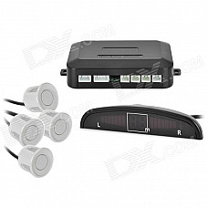 LH-811 Car Parking Sensor / Radar Kit - White (12V)