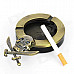 Cool Round Pirate Pattern Metal Cigarette Ashtray - Bronze + Black