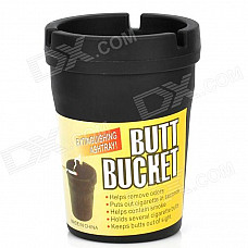 Auto Car Butt Bucket Extinguishing Ashtray - Black