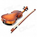 Instrument Wood Case 4-String Violin w/ Horse Hair Bow and Rosin