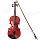 Instrument Violin w/ Horse Hair Bow and Rosin - Coffee (Size-S)