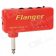 Mini Flanger Miniature Headphone Guitar Amplifier - Red