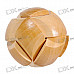 Wooden Ball Shaped Pull-Apart IQ Puzzle