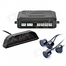 4-Sensor LED Display Car Ultrasonic Backup / Parking Sensor System - Blue