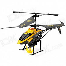 Mini Rechargeable 3.5-CH IR R/C Transport Helicopter with Carrier Basket - Black + Yellow