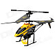 Mini Rechargeable 3.5-CH IR R/C Transport Helicopter with Carrier Basket - Black + Yellow