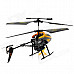 Mini Rechargeable 3.5-CH IR R/C Transport Helicopter with Carrier Basket - Black + Yellow