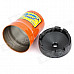 Auto Car Butt Bucket Extinguishing Ashtray - Black + Orange