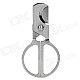 Scissors Style Portable Steel Cigar Cutter Knife - Silver