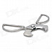 Scissors Style Portable Steel Cigar Cutter Knife - Silver