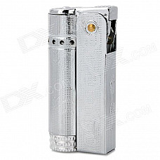 Stylish Torch Style Fuel Lighter - Silver