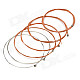 Replacement Steel String Set for Guitar - Copper + Silver (6-Piece Pack)