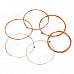 Replacement Steel String Set for Guitar - Copper + Silver (6-Piece Pack)