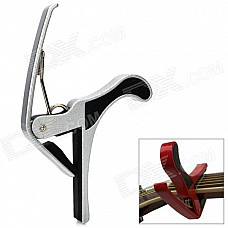 Aluminum Alloy Capo for 6-String Guitar - Black + Silver