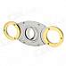 Portable Steel Cigar Cutter Knife - Golden + Silver