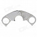 Portable Triangle Style Steel Cigar Cutter Knife - Silver