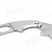 Portable Triangle Style Steel Cigar Cutter Knife - Silver