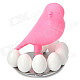 Creative Magnetic Bird Taking Care of Eggs Display Decoration Toy - Pink + White