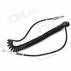 Instrument Guitar Bass Audio Connection Cable Cord - Black (3m-Length)