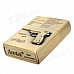 Cool 3D P38 Pistol Style Fluid Fuel Lighter - Golden