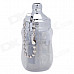 Novel Baby Bottle Style Butane Lighter - White + Silver