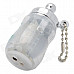 Novel Baby Bottle Style Butane Lighter - White + Silver