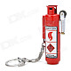 Unique Fire Extinguisher Style Butane Lighter - Red