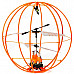 3.5-CH Infrared R/C Flying Ball Frame w/ Gyro - Orange + White (6 x AA)