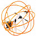 3.5-CH Infrared R/C Flying Ball Frame w/ Gyro - Orange + White (6 x AA)