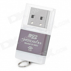 SY-M83 Micro SD / TF / M2 Memory Card Reader - Iron Grey (Max.32GB)