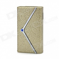 Elegant Women's Wallet Style Butane Lighter - Golden