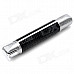 Mini Cylinder Shape Butane Gas Lighter - Black+ + Silver