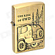 The King of 4WD Pattern Style Kerosene Oil Lighter - Golden