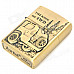 The King of 4WD Pattern Style Kerosene Oil Lighter - Golden