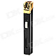 Long Strip Shaped Windproof Fix Flame Butane Gas Lighter - Black + Golden