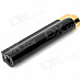 Long Strip Shaped Windproof Fix Flame Butane Gas Lighter - Black + Golden