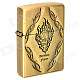 Cool Darkness Flame Pattern Kerosene Oil Lighter - Golden