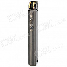 Long Strip Shaped Fix Flame Gas Lighter - Dark Grey