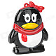 Cute Penguin Style Butane Lighter - Black + White + Red